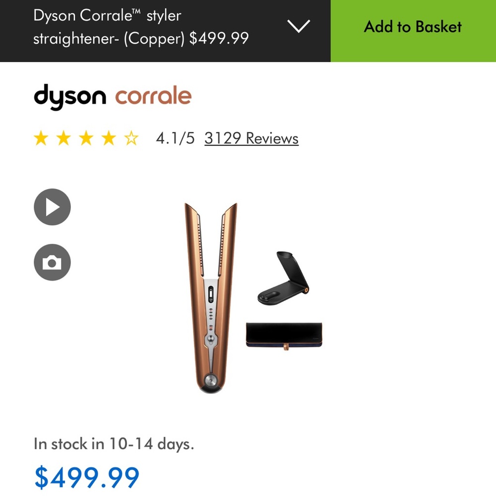 Dyson Straightener / $450 or best offer! Used 1x